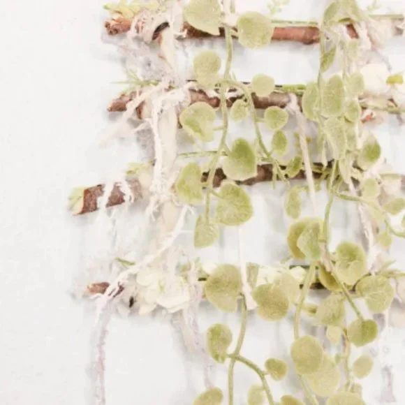 Fairy Floral Ladder Wall Art - Plant Wall Hanging - Boho Farmhouse Decor - Picture 2 of 4